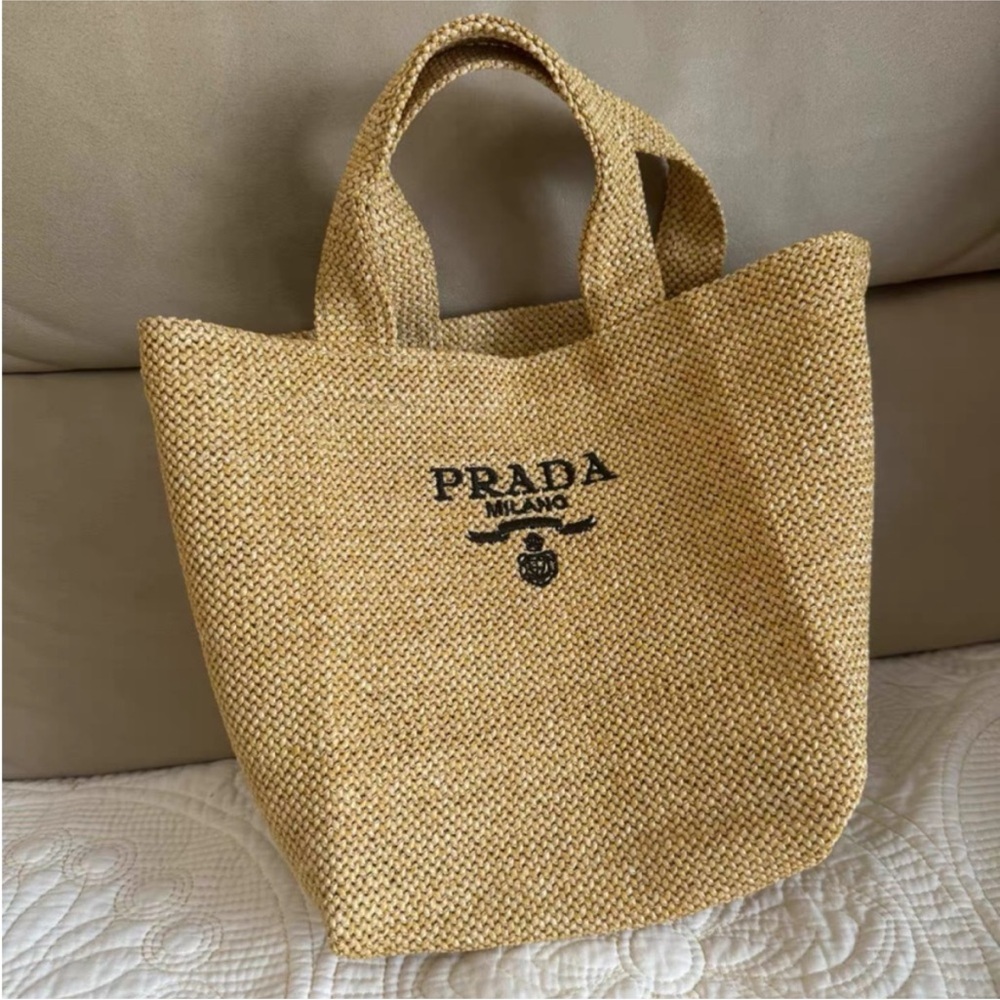 PRADA  Beauty  Small Woven Tote Bag - Picture 2 of 4